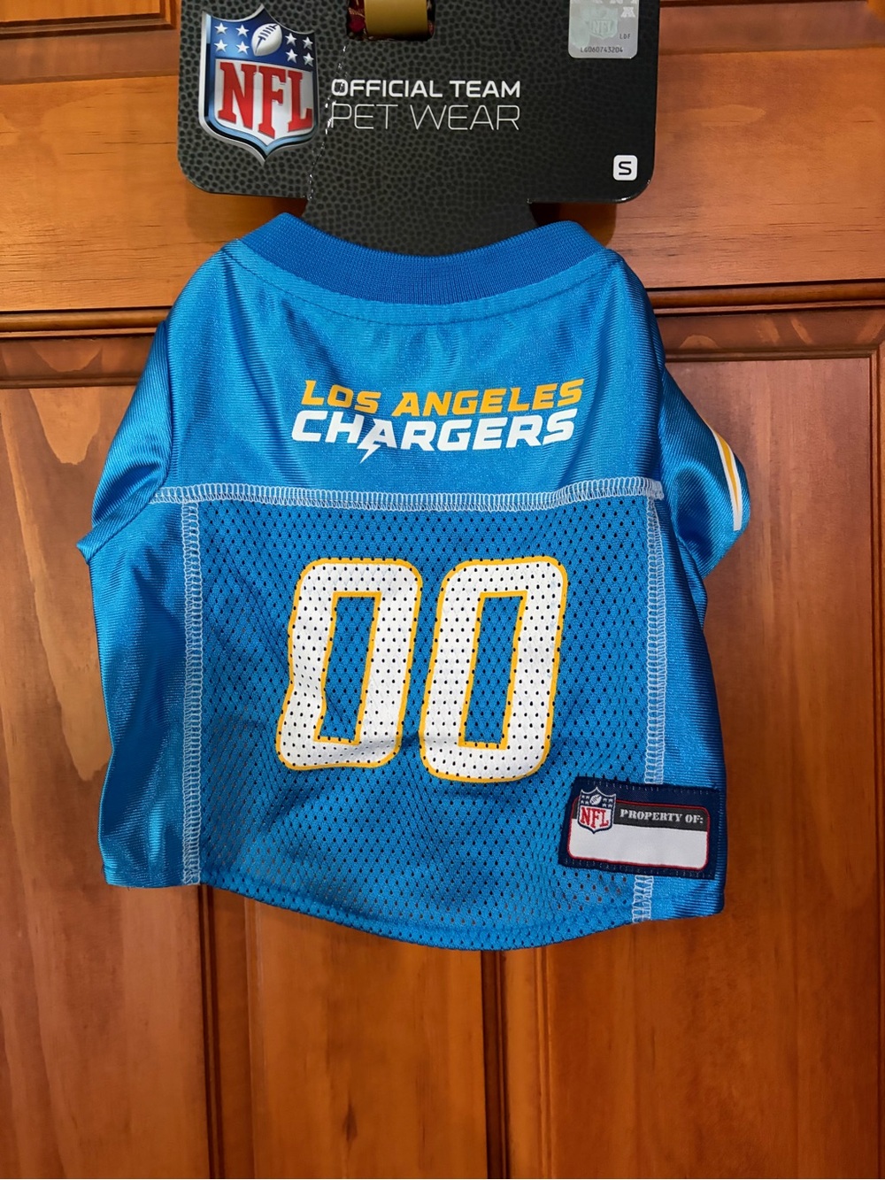 NFL Pets First  Los Angeles Chargers Dog Jersey Size Small Powder Blue 00 New